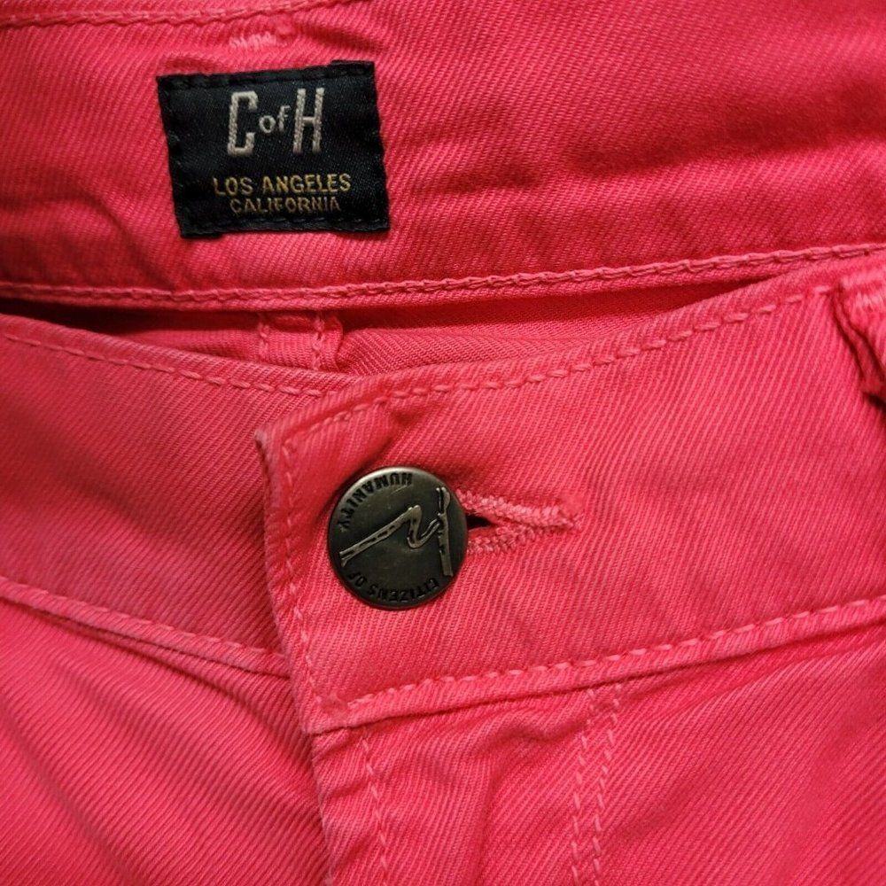 Citizens of Humanity Thompson Medium Rise‎ Skinny Jeans Shocking Pink Womens 26 - Picture 9 of 16